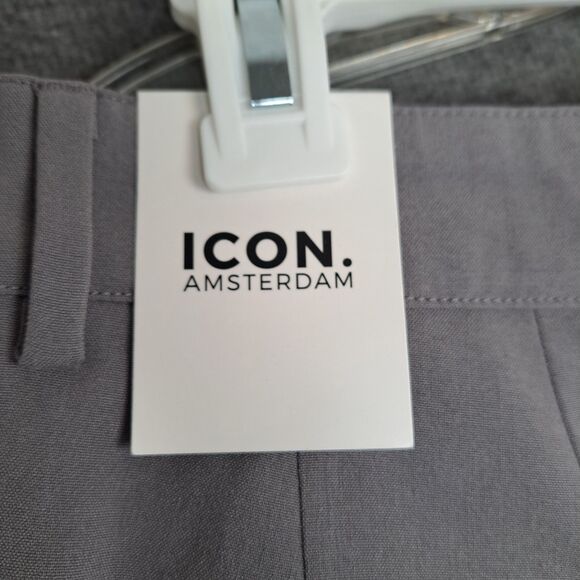 NWT ICON Amsterdam Trousers Dress Pants Size 32 31x28 Gray - Picture 7 of 13